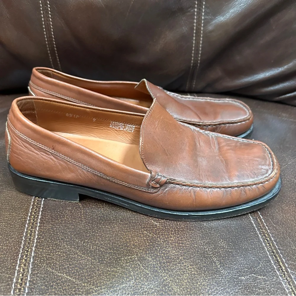 Saks Fifth Avenue Collection Size US 9 Men Brown Leather Loafers